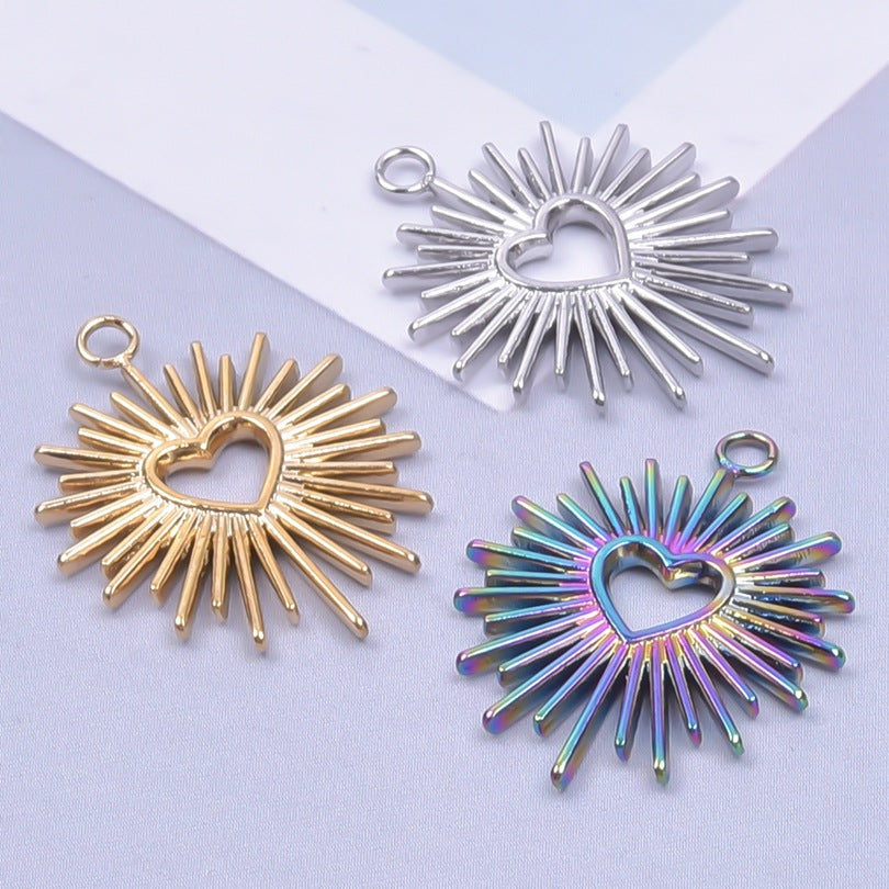 Stainless Steel Heart Jewelry DIY Necklace Accessories